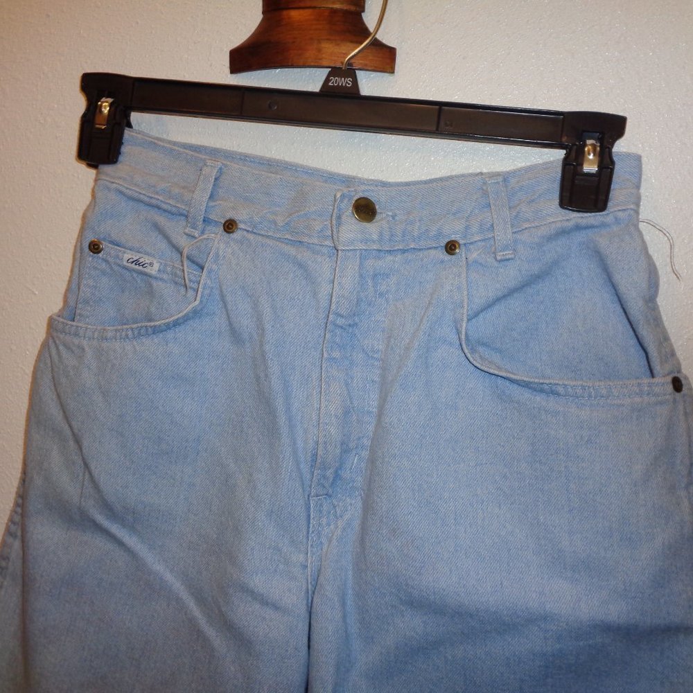Vintage Chic Women's Jean Denim Shorts Size 11 - Picture 6 of 10